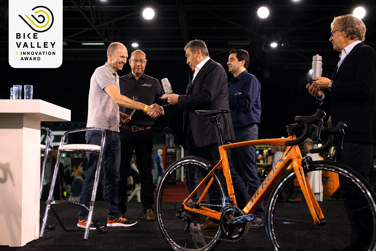 Preisverleihung des Bike Valley Innovation Award für Magnic Microlights