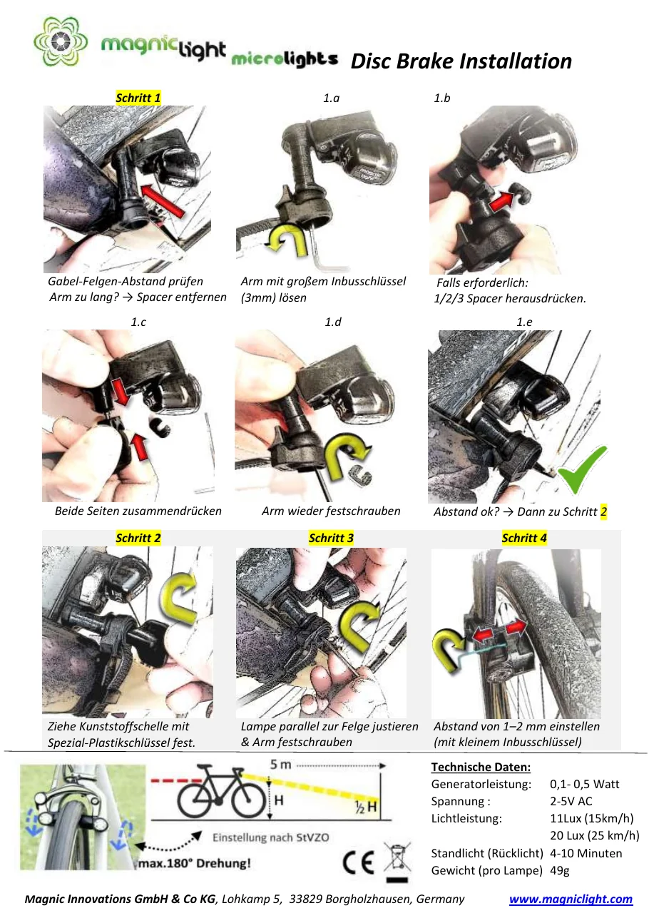 Microlights Disc Kurzanleitung