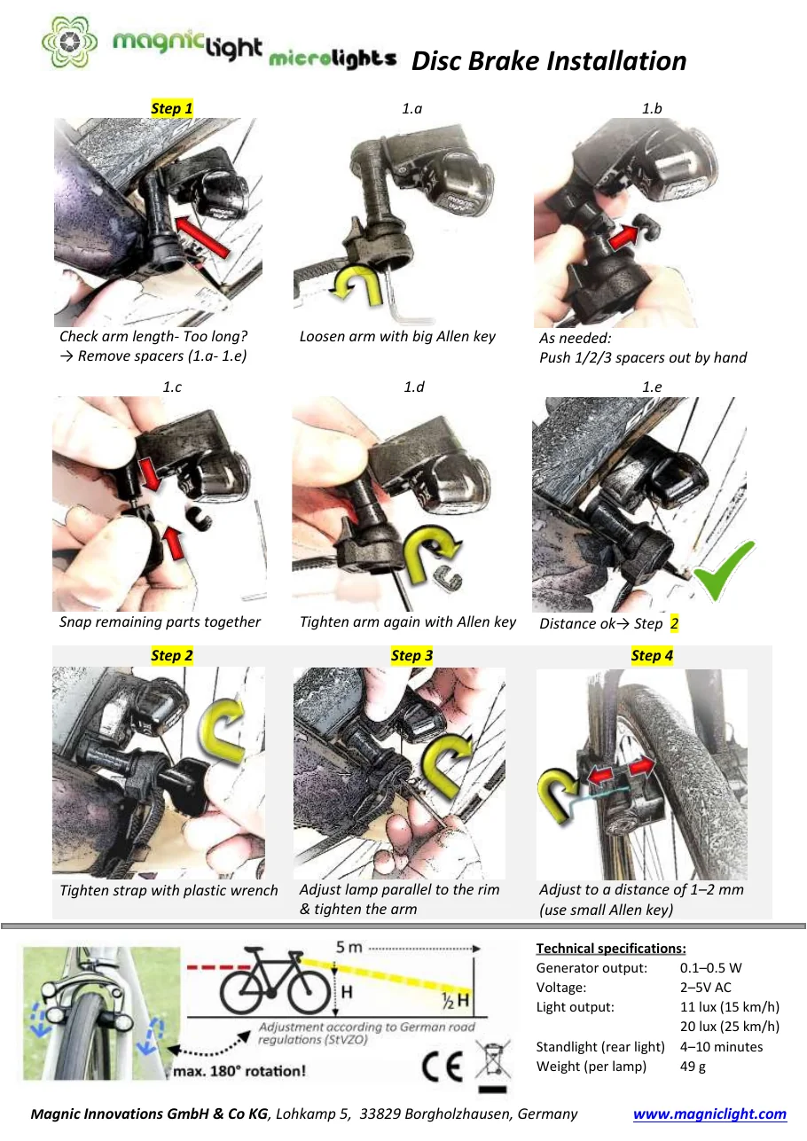 Microlights Disc quick guide