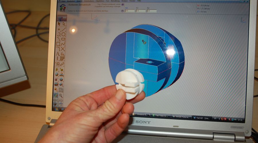 Coquilles de générateurs sorties de l'imprimante 3D